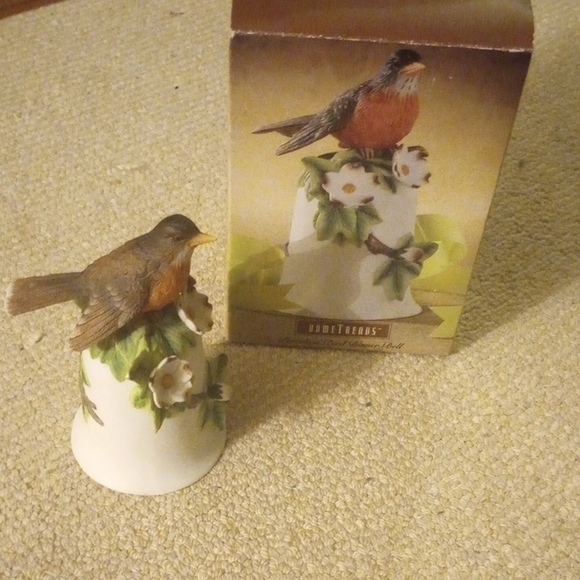Decorative Bird Figurine - Brown and Green - Picture 1 of 3